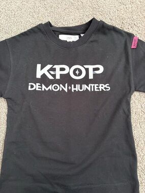 Zara Kids Black K-POP Demon Hunters Graphic Tee